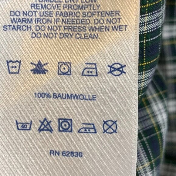 Land's End Men's Supima No Iron Oxford (Lot of 2) Button Up Shirts Size 16.5 - Picture 9 of 12